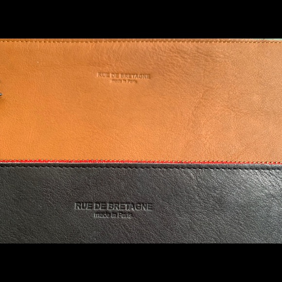 Rue de Bretagne buttery soft leather clutches - Picture 3 of 8